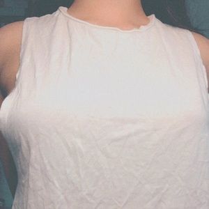 White tank top with open back